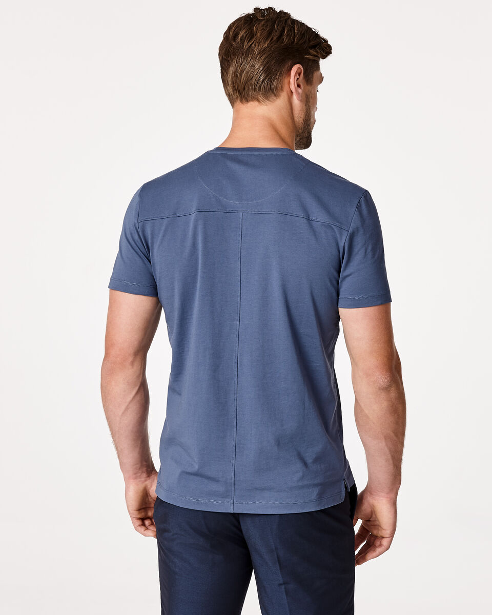 Plain Crew Tee, Smoke Blue, hi-res